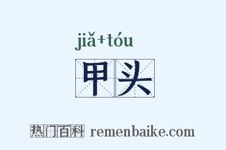 甲头是什么意思的图片